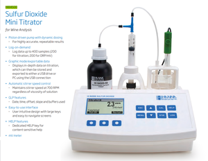 <span class=keywords><strong>HANNA</strong></span> <span class=keywords><strong>Instruments</strong></span> 新品・純正 HI84500-01 HI84500-02 HI84500 二酸化硫黄ミニ滴定装置（ワイン用） - Product Image 4