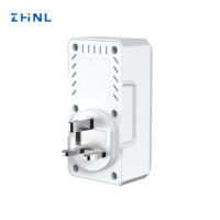 Protector de Voltaje Automático Ajustable con Pantalla Digital Personalizada ZHNL 13A 230V, Enchufe Europeo, Protección Contra Sobretensiones y Bajas de Voltaje para Refrigerador