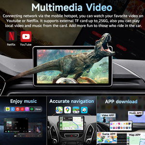 กล่อง AI Carplay วิดีโอ 2GB +32GB ระบบไร้สาย Android Auto รองรับ 4G Network /<span class=keywords><strong>SIM</strong></span> & การ์ด TF กล่อง AI อัจฉริยะ - Product Image 3