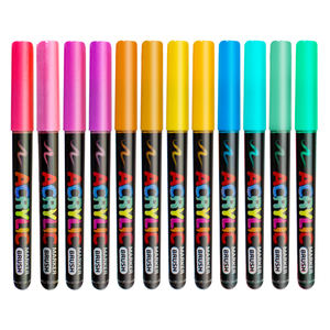 液体アートマーカープラスチック製カスタマイズソフトブラシアクリル塗料マーカーセット - Product Image 5