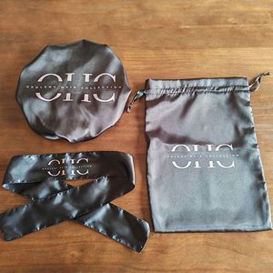 Gorros Personalizados de Satén de Doble Capa Reversibles para Niños y Adultos, Pañuelos para la Cabeza, Envolturas para el Cabello, Bolsas de Satén, Gorros Personalizados - Product Image 2