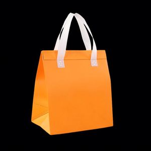 Disposable Non-Woven Cooler Bag Portable Aluminum Foil Fast Food Packaging Bags Nonwoven Thermal Bag With Self-Adhesive - Product Image 2