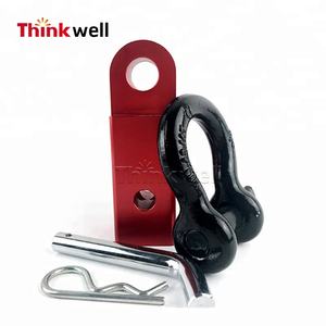 Aluminium Rouge 50mm Off Road Auto Parts Tow 4X4 Trailer Tow D Ring Steel Shackle Hitch Receiver - Product Image 3