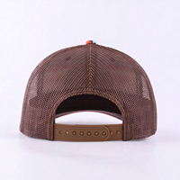 Casquette Trucker Homme OEM à Visière Courbe Style Aztèque, Imprimée, avec Patch Cowboy Personnalisé, Dos en Maille, Vintage, Western, de Baseball, Sportive