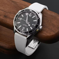 Bracelet de montre en caoutchouc FKM Mingfung, populaire, tendance, de luxe, haute qualité, couleur personnalisée, élastique, respirant, 100 % inspecté par le contrôle qualité, Cartie