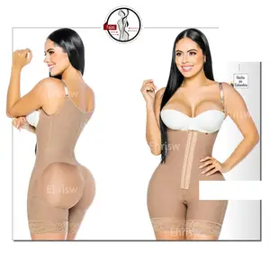 FAJAS 7104 - CURVY FRIENDLY, PERFECT FOR LIPO Bodysuit Shapewear for Women Weight Loss Full Stomach Coverage Body Shaper