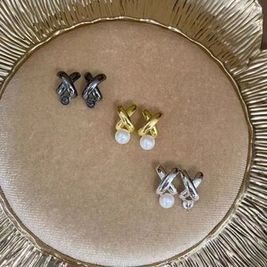 22417 Accessoires de bijouterie DIY en argent, plateau vide pour boucles d'oreilles en argent S925 avec perles de 5-8 mm, apprêts de bijouterie tendance, taille 25 mm - Product Image 4