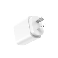Adaptateur de charge rapide GaN 2A1C PD3.0 30W à haute efficacité avec prise AU pour l'Australie IEC EN62368