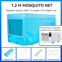 Mosquitera Portátil para Tienda de Campaña con Conexión de Aire Acondicionado, Solo Refrigeración Eléctrica para Autos, Casas Rodantes, Garajes, Nuevo