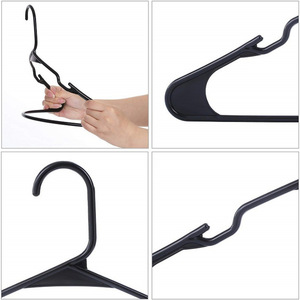 OEM ODM Kundenspezifisches LOGO Weiße Kunststoff-Kleiderbügel Hersteller Anzug-Mantel Kunststoff-Hosenbügel - Product Image 6