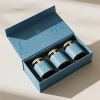 Boîte cadeau en papier de luxe magnétique personnalisée avec logo imprimé pour bouteille de miel, pot d'huile d'olive, emballage vide pour aliments pour bébés et boissons