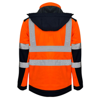 ZUJA OEM EN ISO 20471 Zertifizierte Reflex-Softshell-Arbeitsjacke mit mehreren Taschen für Herren