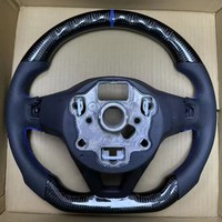 Volant en cuir et fibre de carbone pour VW Golf MK8 GTI R-Line, volant MK8 sans fonction de chauffage, assemblage