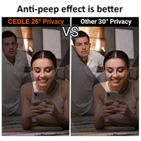 Mat Privacy Filter Anti-Spy Anti-Vingerafdruk Zachte Hydrogel Film TPU Schermbeschermer voor Mobiele Telefoon, op maat gesneden door plotter