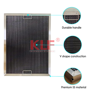 Loại bỏ dầu thép không gỉ lưới phạm vi mui xe thay thế mỡ Bộ lọc - Product Image 4