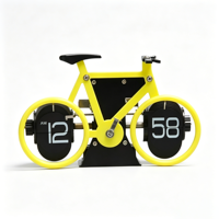 Horloge de table en forme de vélo, décoration moderne et élégante pour la maison, polyvalente pour le salon, le bureau et la chambre