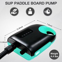 Pompe à air électrique pour SUP 18000mAh, 20PSI haute pression, écran LCD numérique, débit d'air 350L/MIN, arrêt automatique pour planche à pagaie et kayak