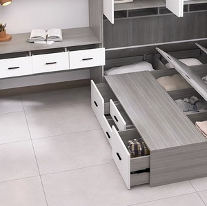 Letto Tatami Multifunzionale Personalizzabile e Mobile in Legno con Contenitore per Uso Scolastico e Alberghiero, Arredamento per Camera da Letto dei Bambini - Product Image 6