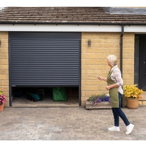 <span class=keywords><strong>Porte</strong></span> de <span class=keywords><strong>garage</strong></span> simple en PVC et acier 8x8, isolation thermique, économique, manuelle/électrique en option, robuste et durable, style ferme - Product Image 4