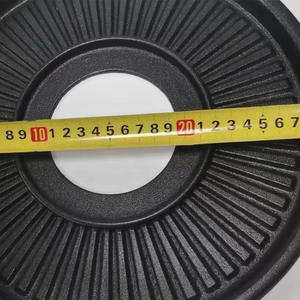 Poêle à frire antiadhésive multifonction en fonte d'aluminium avec doubles poignées, style coréen, pour barbecue et fondue, 300 mm - Product Image 1