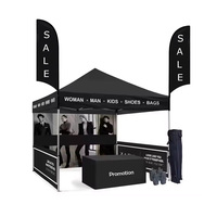 Tonnelle publicitaire pliable 10x10 pieds personnalisée pour stand de restauration extérieur