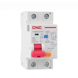 เครื่องตัดกระแสไฟฟ้ารั่วระบบไฟฟ้าจากดิน1P + N Elcb Rccb Rcd Rcbo 6A 10A 16A 20A 25A อุปกรณ์ไฟฟ้ากระแสสลับชนิดกระแสไฟตกค้าง