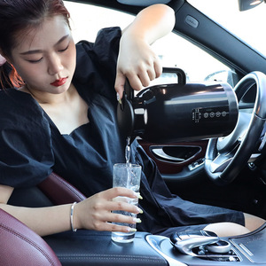 แก้วน้ำร้อนไฟฟ้า 12V 24V สแตนเลส เก็บความร้อน ใช้ในรถยนต์ - Product Image 1