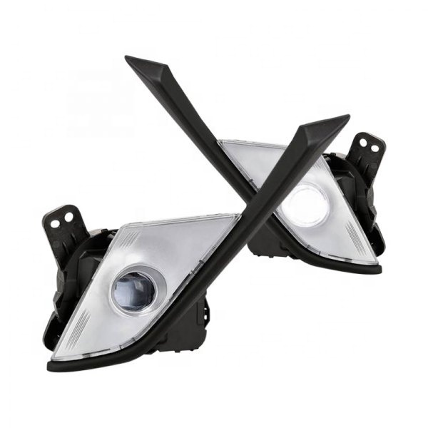 JanDeNing Car Clear LED Front Fog/Driving Lights Fog Lamp +Switch+Harness For 20