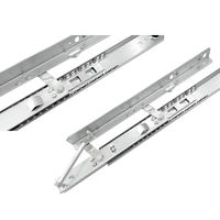 Glissière de tiroir encastrée 48 mm à roulement à billes en acier laminé à froid pour armoire, table à manger, mobilier d'extérieur