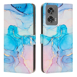 Étui portefeuille en cuir marbré pour MOTO G75 S50 5G Edge 50 NEO Fusion Ultra Pro 5G G55 G35 G85 2024 5G <span class=keywords><strong>G</strong></span> Stylus Power Play 4G Cover - Product Image 1