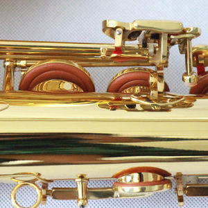 Saxophone ténor personnalisé en laiton laqué or, corps laqué or - Product Image 3