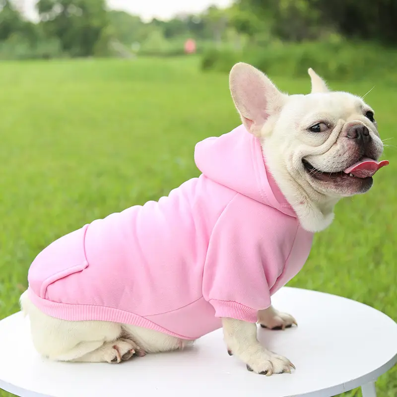 Ropa personalizada con Logo para mascotas, ropa con capucha para perros, en blanco, gran oferta, 1 unidad