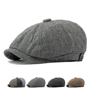 Herren-Baskenmütze, Fahrermütze, Jagdmütze, Vintage-<span class=keywords><strong>Blinders</strong></span>, Flache Schirmmütze, Straßenhüte für Männer und Frauen - Product Image 1
