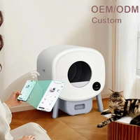 Bac à litière automatique intelligent pour chat, contrôle par application, élimination des odeurs, plastique écologique, 76L, pour plusieurs chats, toilette autonettoyante Younihao
