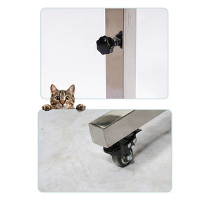 Mesa Elevadora de Acero Inoxidable IN-PL03, Carro Auxiliar Quirúrgico Veterinario con Ruedas para Clínica Veterinaria y Hospital de Animales - Product Image 6