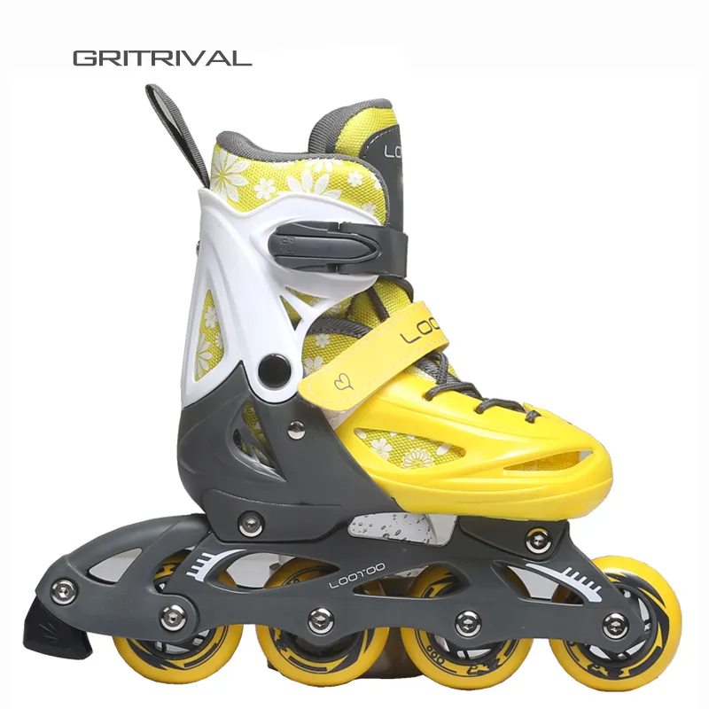 Hot Selling Adjustable 4 Flashing Pu Wheels Roller Inline Skates Shoes For Kids Adults