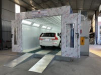 Système de cabine de peinture à rideau d'eau à brûleur diesel, direct usine, équipement de peinture automobile pour le travail de revêtement et de retouche de carrosserie