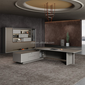 Bureau <span class=keywords><strong>de</strong></span> direction haut <span class=keywords><strong>de</strong></span> gamme OEM/ODM direct usine, <span class=keywords><strong>avec</strong></span> plateau spacieux et rangements, esthétique orientale, en bois moderne, montage facile - Product Image 3
