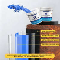 Peinture de conversion de rouille métallique deux-en-un, changement de couleur pour structure en acier, peinture décorative pour tuiles en acier, peinture pour toiture.