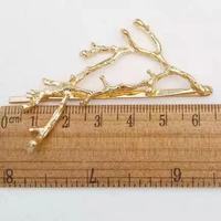 Barrettes à cheveux vintage en alliage or et argent, motif arbre, pour filles, pinces à cheveux tendance, accessoires de coiffure élégants en métal pour femmes