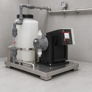 Pompe doseuse numérique 7,5 L/H 14 bars, pompe doseuse intelligente, pompe doseuse d'acide, doseur volumétrique PVDF PLC WiFi 4G RS485 IP65 pour traitement de l'eau - Product Image 4