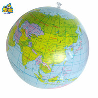 Boule de plage gonflable multifonctionnelle, carte du monde,