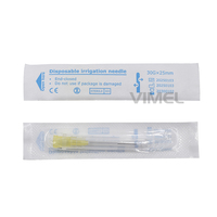 Aiguille d'irrigation dentaire Endo pointe simple/double trou 30G 25mm aiguille d'irrigation jetable stérilisée consommables dentaires
