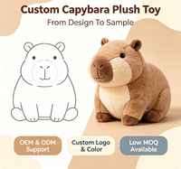 Peluche personnalisée Capybara douce, jouet en peluche OEM ODM, poupée Capybara avec logo personnalisé