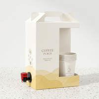 Sac de café en carton avec robinet distributeur 1L 2L 3L 5L – Emballage jetable pour boissons et jus à emporter pour cafés et restaurants