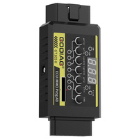 جهاز GODIAG GT105 II لبرمجة وحدة التحكم الإلكترونية ونظام منع السرقة مع موصل OBD2 وشاشة عرض لجهد السيارة وإنذار عند انخفاض بطارية السيارة دون 11 فولت