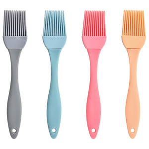 6.5in PP Handle <b>Silicone</b> Pastry Basting Brush for BBQ Kitchen Baking Oil Butter Sauce Marinades Cooking Oil Brush - Product Image 1