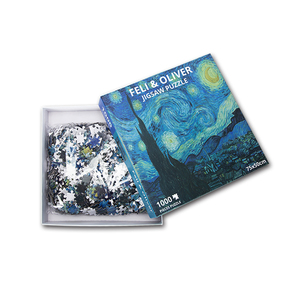 Vrdios — <span class=keywords><strong>puzzle</strong></span> à peinture, la nuit étoilée, <span class=keywords><strong>Van</strong></span> <span class=keywords><strong>Gogh</strong></span>, célèbre, pour adultes, <span class=keywords><strong>1000</strong></span> pièces - Product Image 2