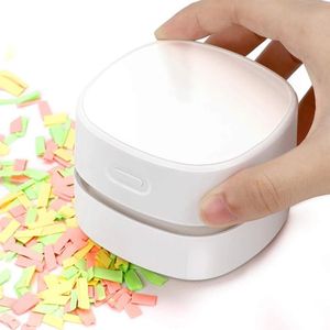 Mini Aspiradora de Escritorio Recargable por USB, Inalámbrica, Giratoria 360°, para Limpiar Pelusas y Cabellos - Product Image 2