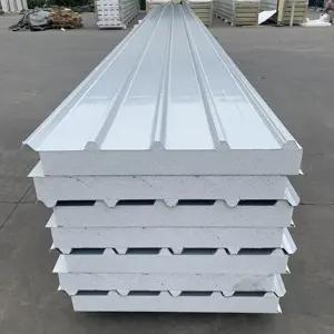 Gegolfd Geïsoleerde Dakbedekking Vellen Au Standaard Geëxpandeerd Polystyreen Eps Dak Sandwich Panel